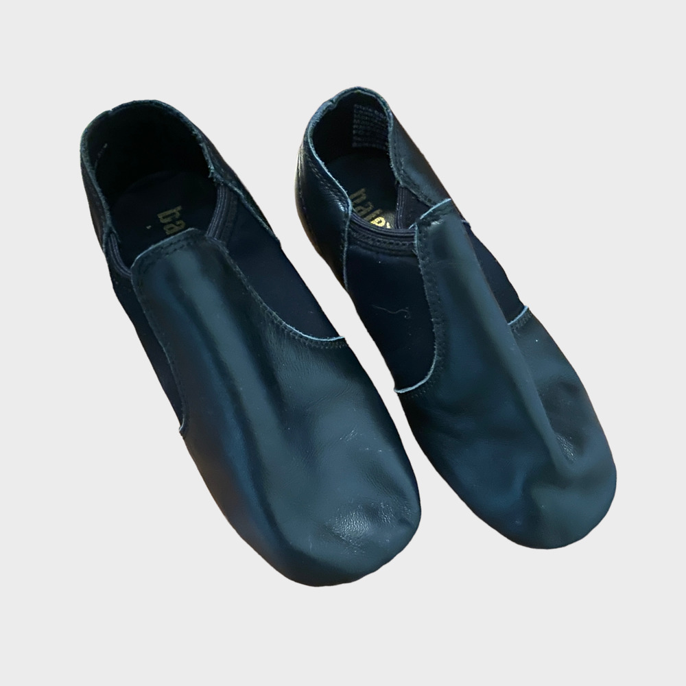 Balera Kids Dance Jazz Low Slip On Shoes Black Style B80 Size 1.5 ADM